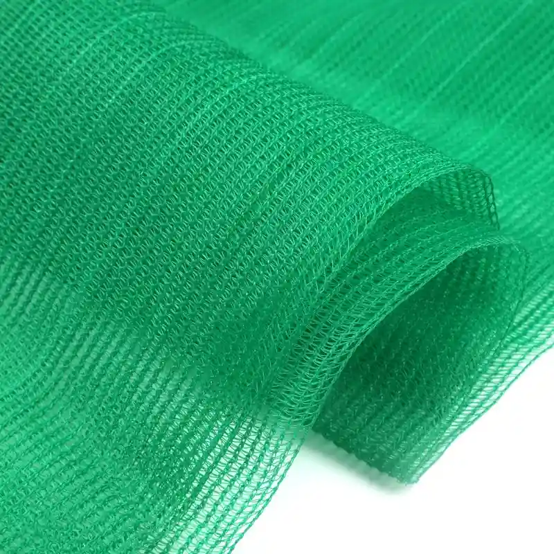 Green Mono Sunshade Net - close-up of woven HDPE shade fabric, natural green color